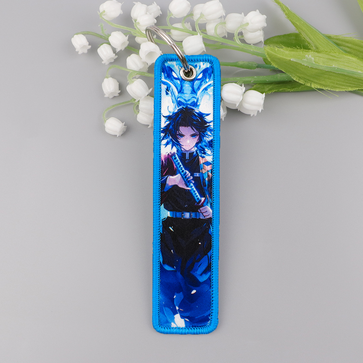 Anime Ghost Embroidery Key Fob - Anime Cosplay Website avis et prix