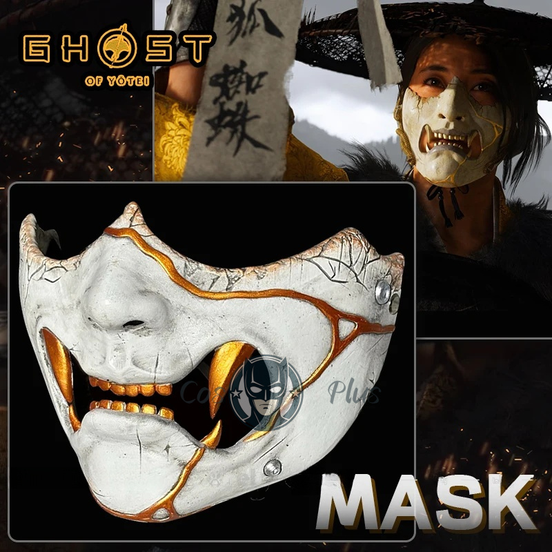 Game Ghost of Yotei Atsu Mask  - Anime Cosplay Female avis et prix