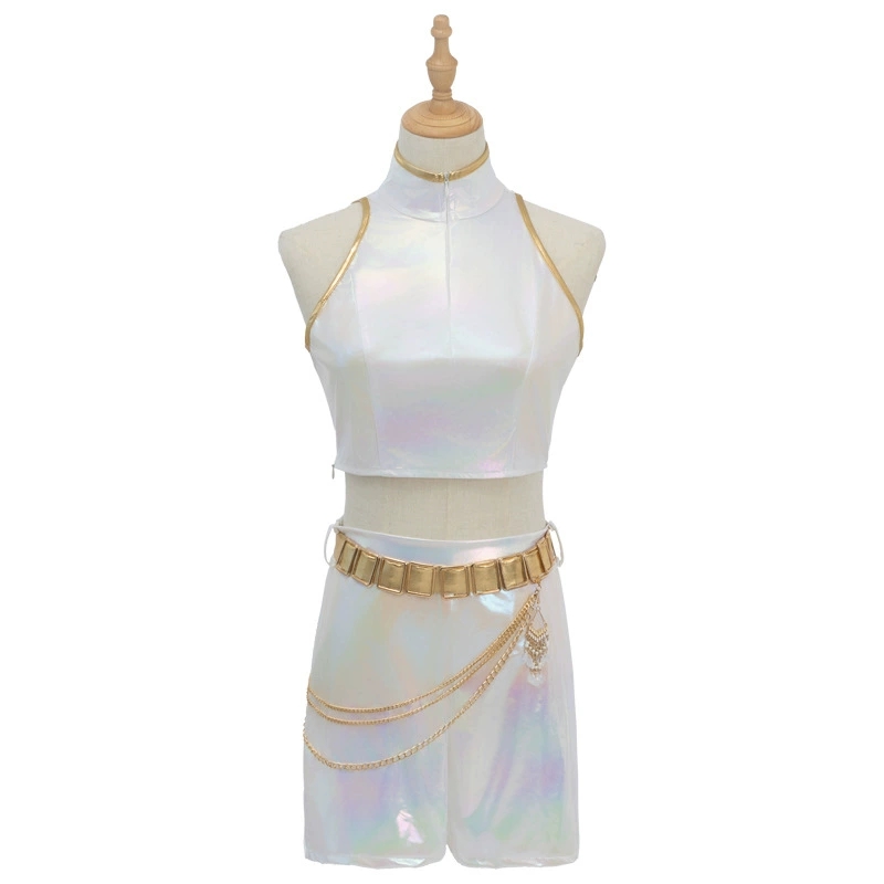 Cosplay Costume PU Leather Whi - Anime Cosplay Waifu avis et prix