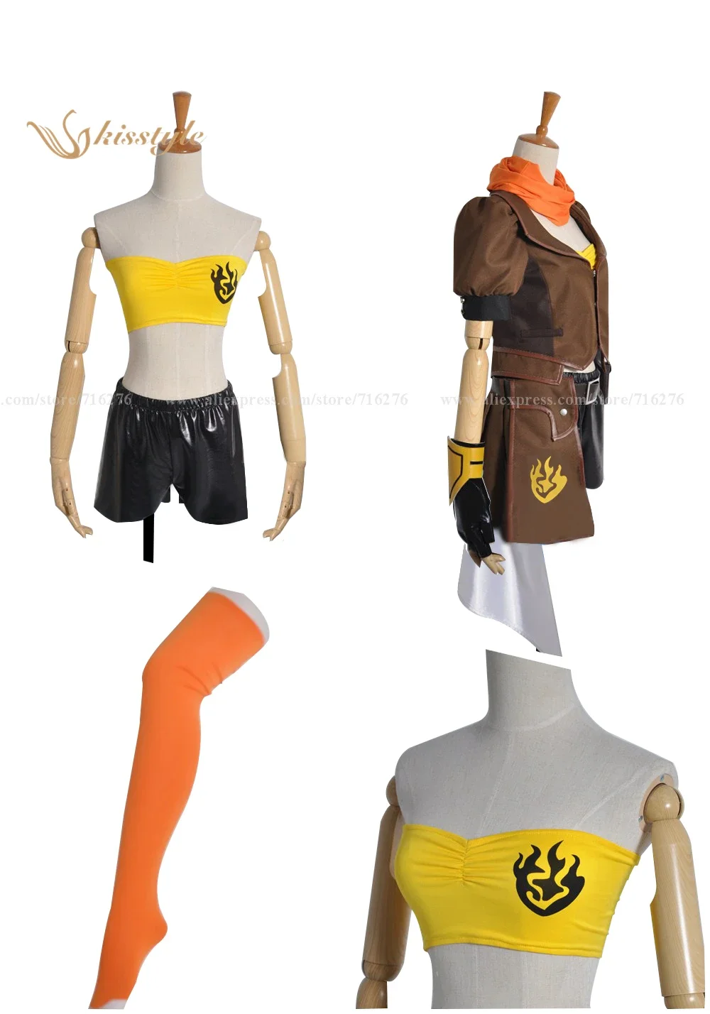 Anime anime ruby Yellow Traile - Anime Yang Cosplay avis et prix